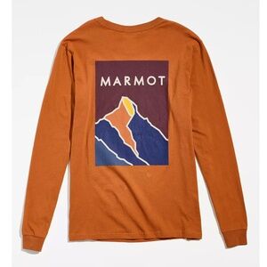 Marmot Mountain Graphic Organic Cotton Blend Long Sleeve Tee